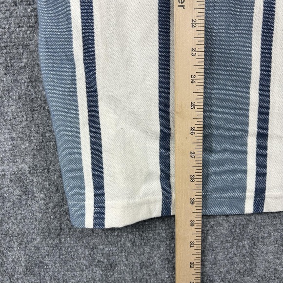 Hurley Hoodie Mens Large Blue Stripe Baja Poncho Twill Pullover Kangaroo Pocket - Picture 7 of 7